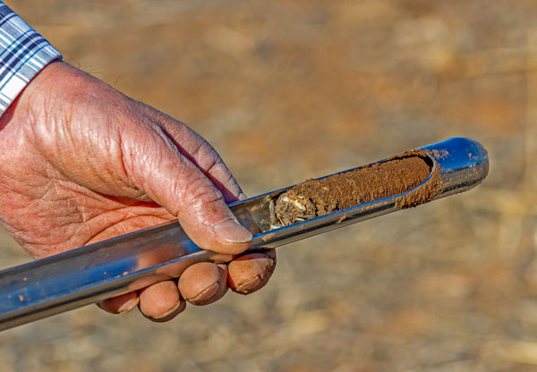 Soil sampling probe